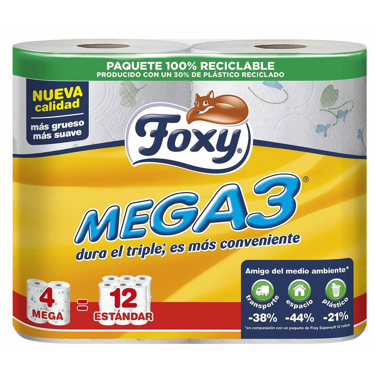 Foxy Carta Igienica Mega 12 rotoli
