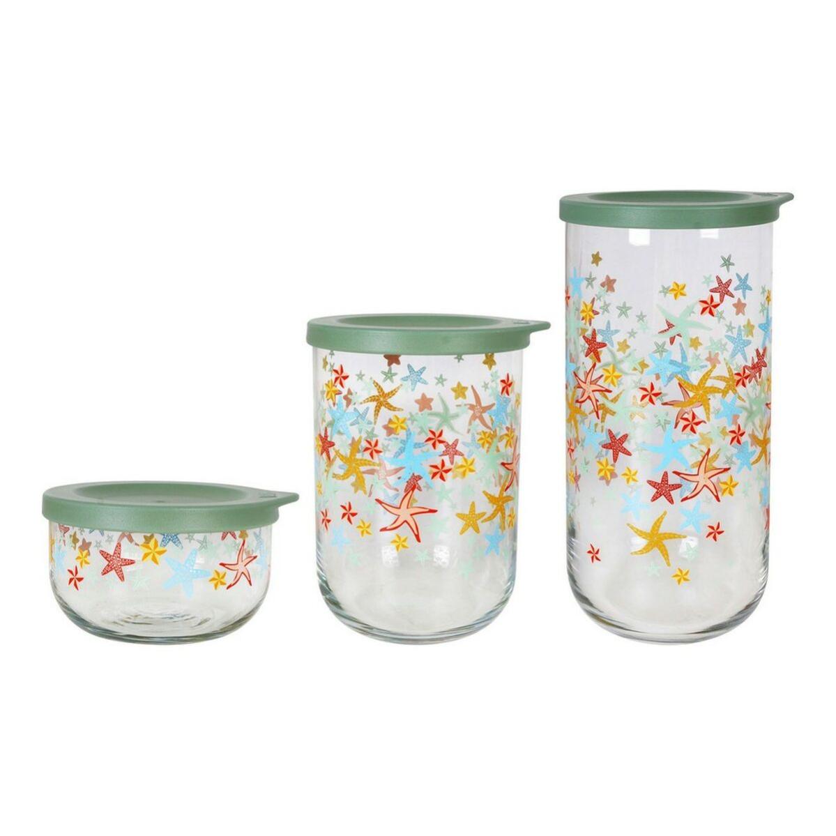 Vaisselle & Couvert Set Di 3 Lunch Box Colourful Creatures – Contenitori In Plastica Senza BPA Per Snack, Ideali Per Scuola E Ufficio