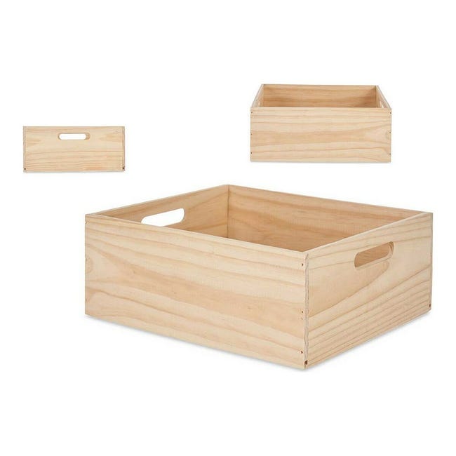 Caja de almacenaje jardín madera de pino blanco 147x68x64 cm - referencia  Mqm-823851