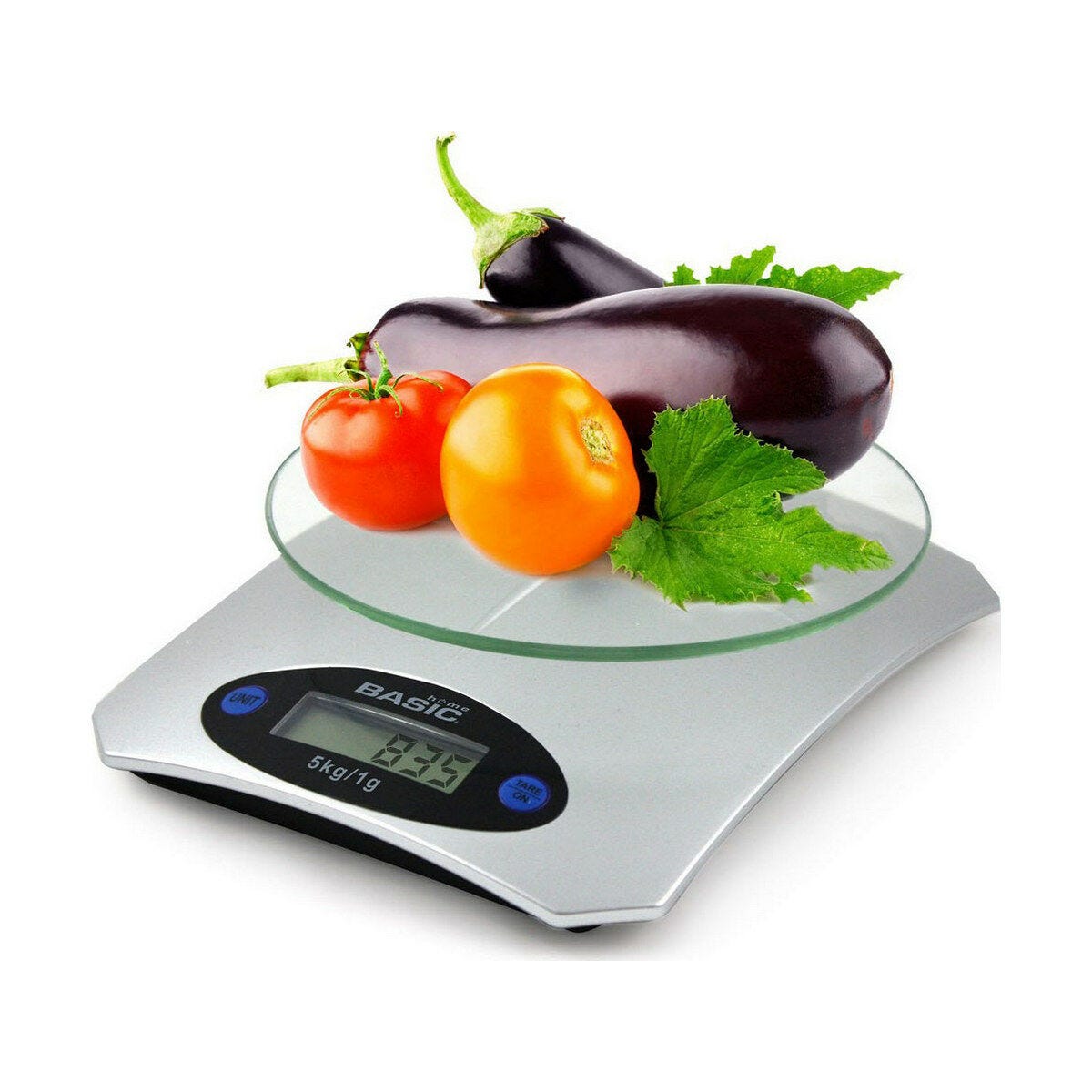 Báscula de Cocina Basic Home Digital LCD 7 kg Blanco (23 x 16 x 3