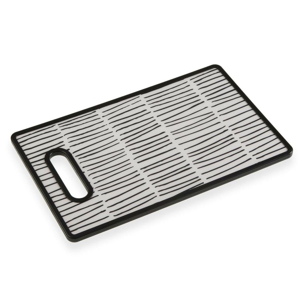 Planche à Découper Double Face 37x25cm - Côté Inox 304 Pour Viande, Côté Fibre Pour Légumes - Avec Zone à Râper
