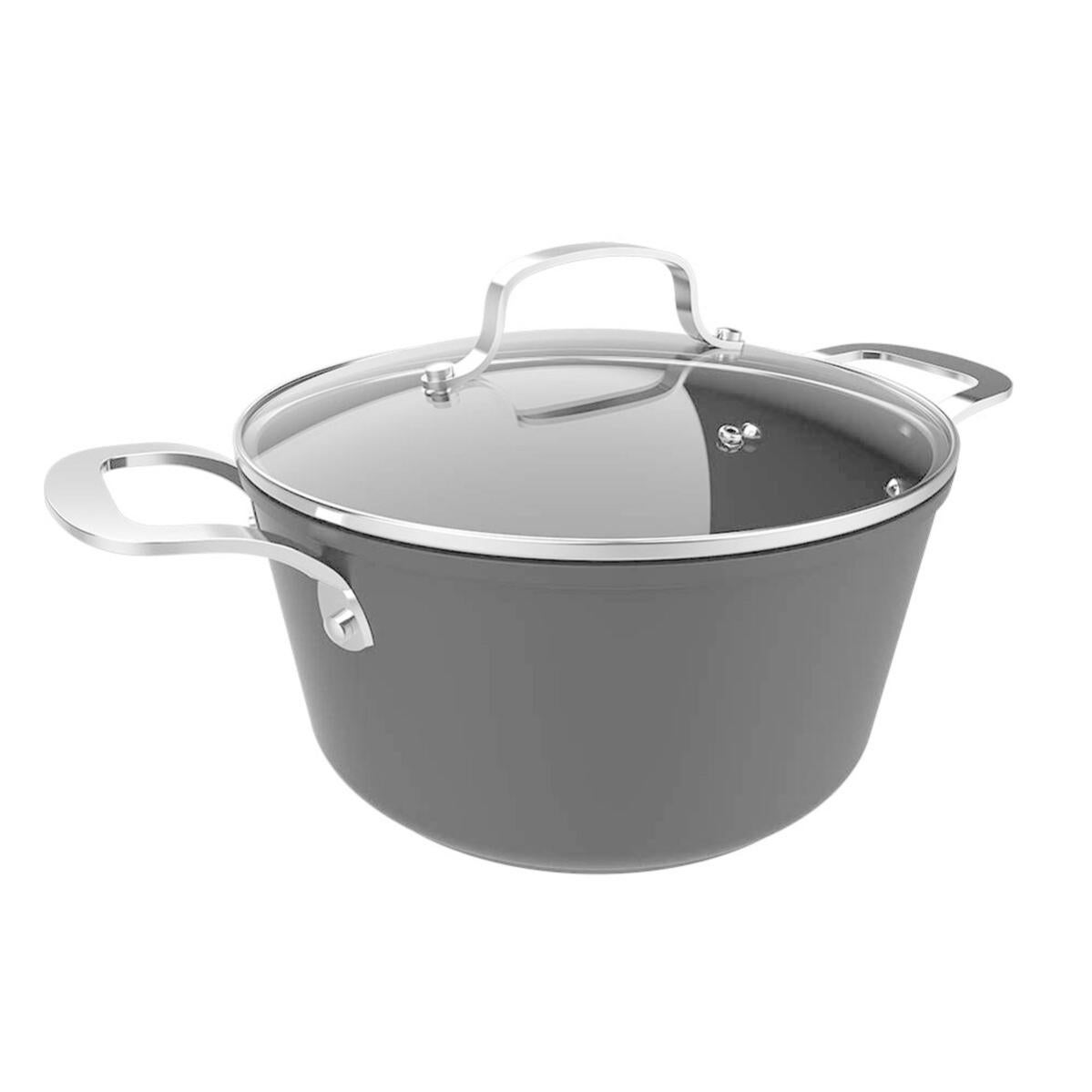 Lacor 27820 27820-Padella Titanium Pro con antiaderente, 20 cm, Alluminio