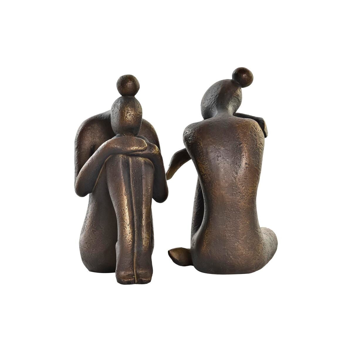 Sujetalibros dkd home decor cobre mujer resina (11 x 8 x 15,5 cm)