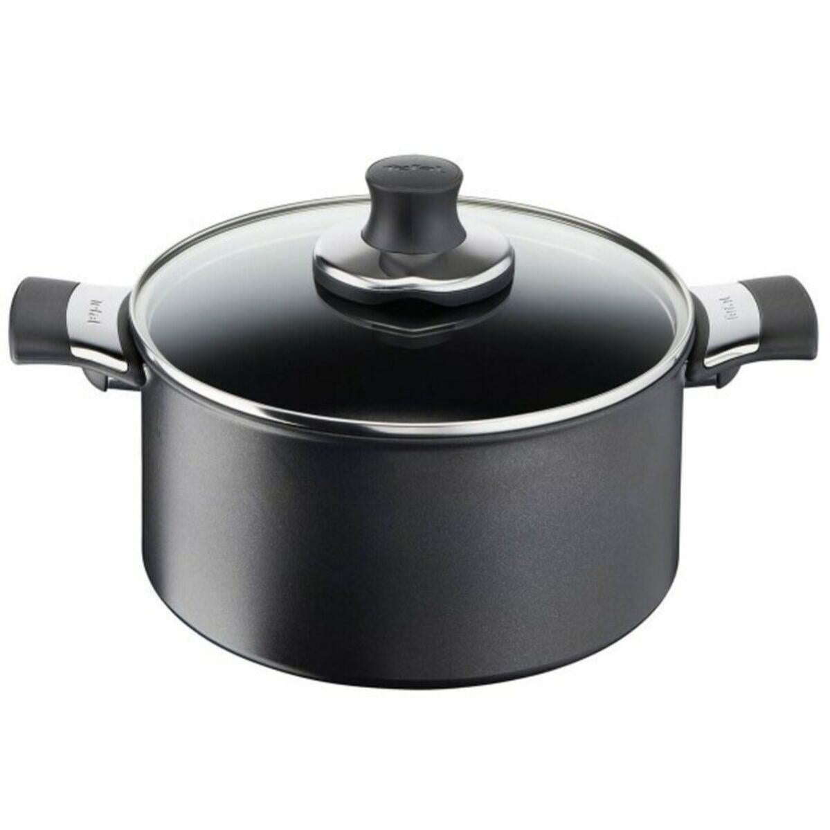Tower T900194 Precision Casseruola Antiaderente In Alluminio Con Coperchio - 20 Cm - Adatta A Induzione, Nero