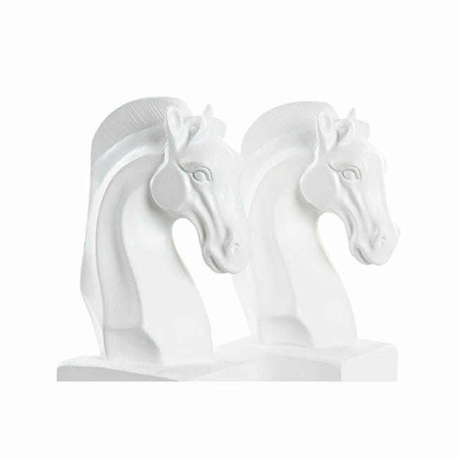 Fermalibro moderno in resina nera 21x36x8 cm (2/Set) HORSE