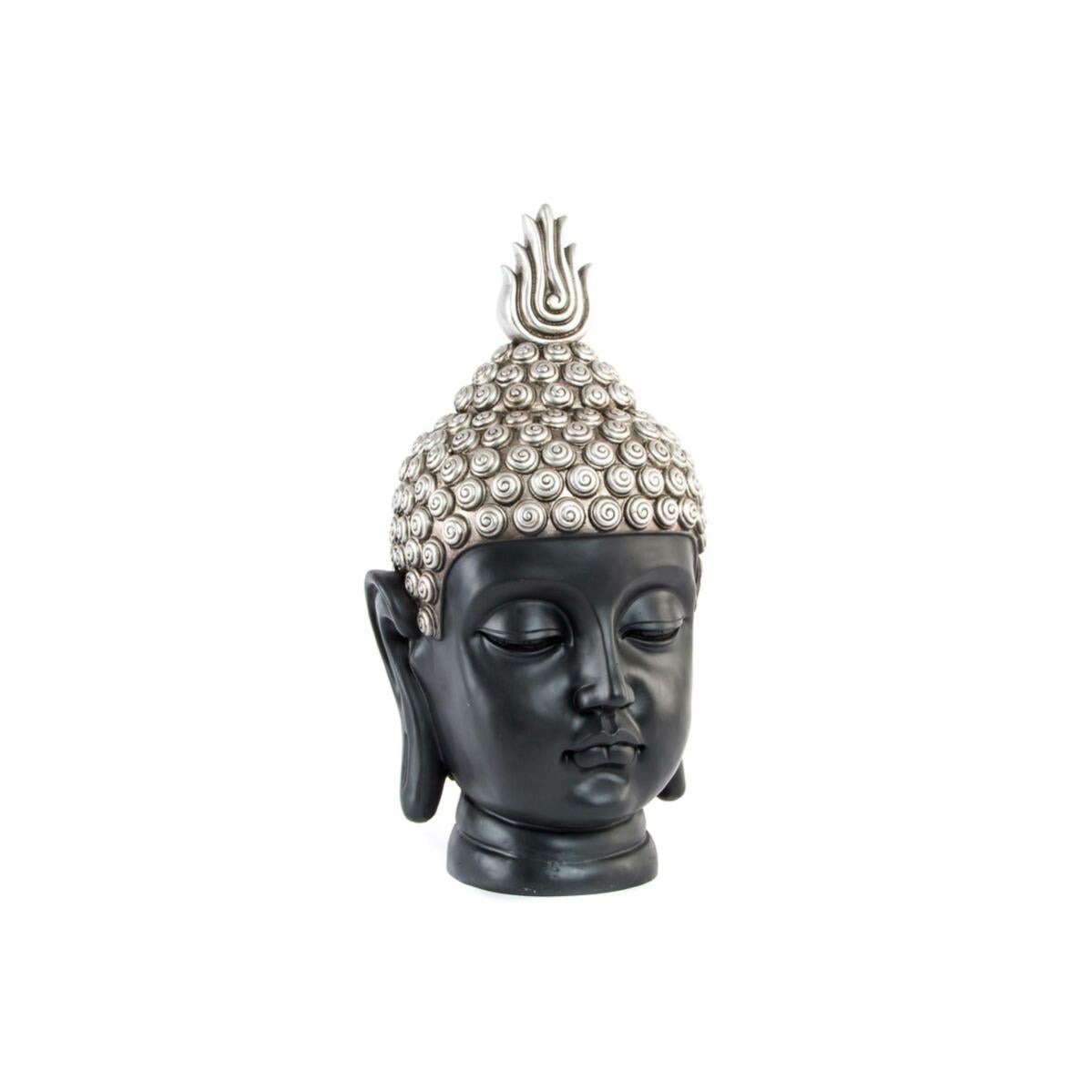 Figurine Décorative DKD Home Decor Argenté Noir Buda Résine Oriental