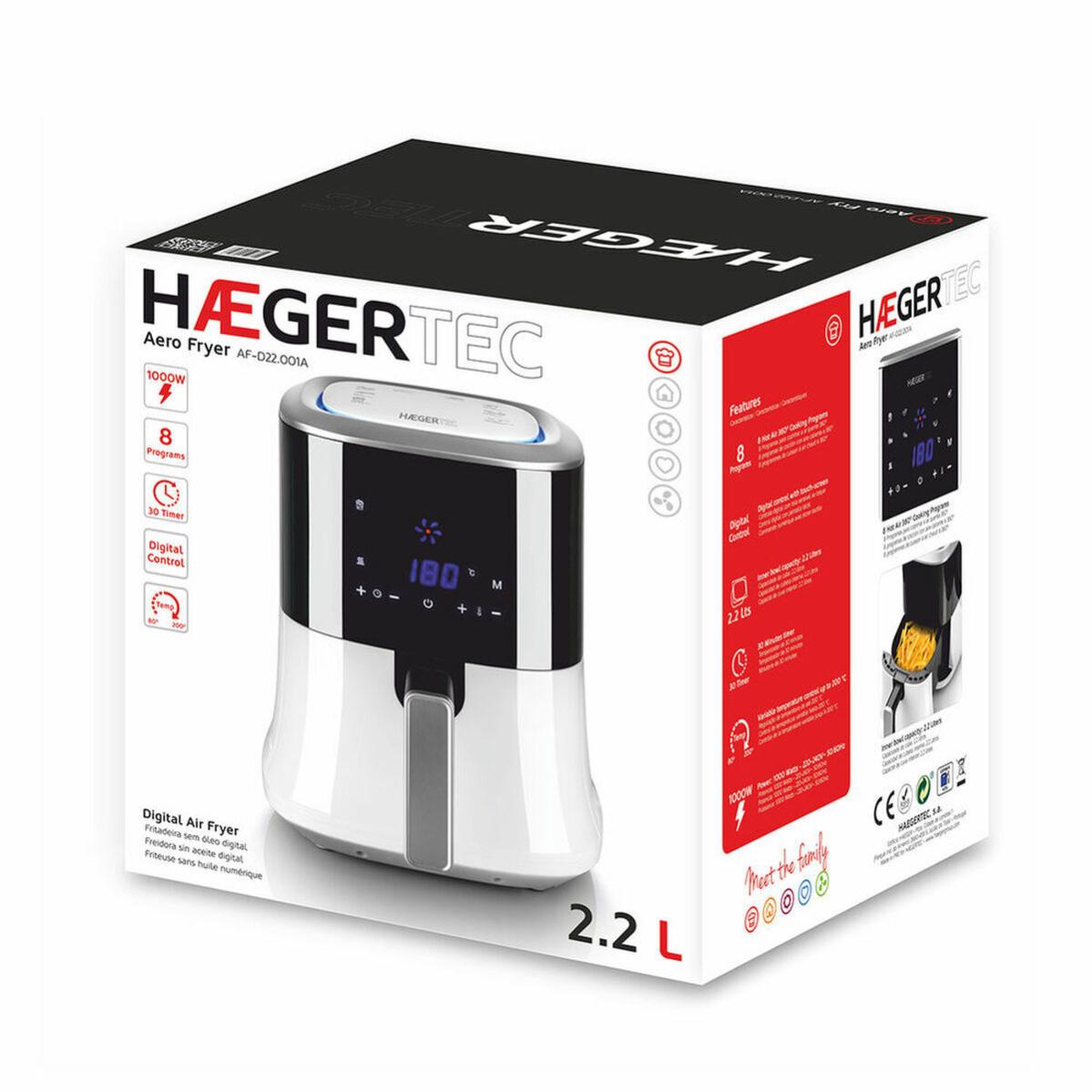 Freidora Haeger Aero Fryer 2,2 L Blanco