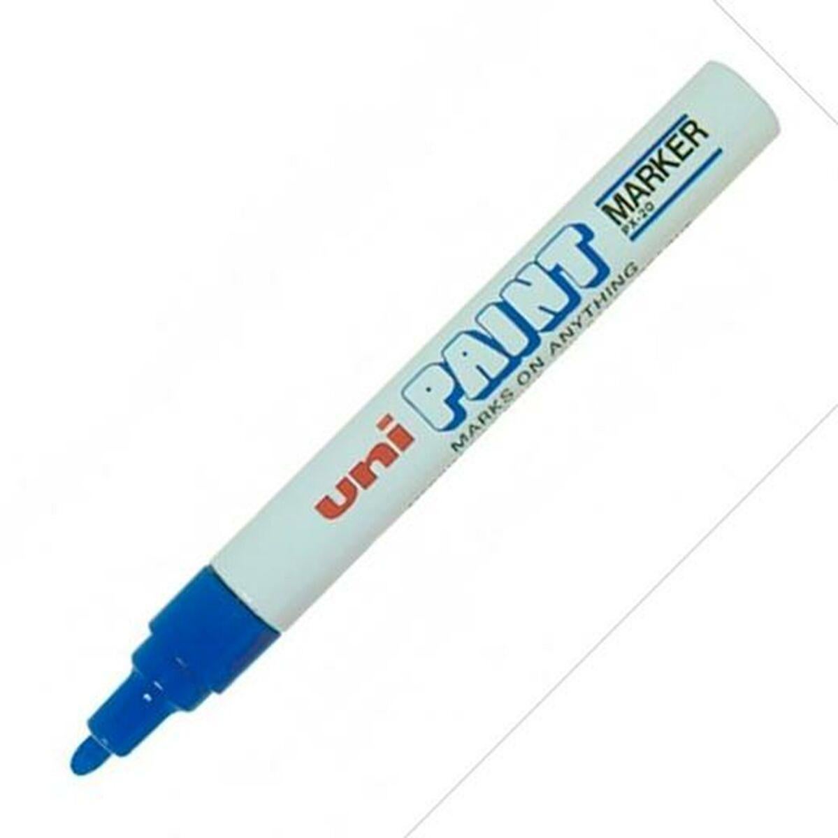 Marcatore permanente UniBall Paint Marker PX20 Azzurro 12 Unità