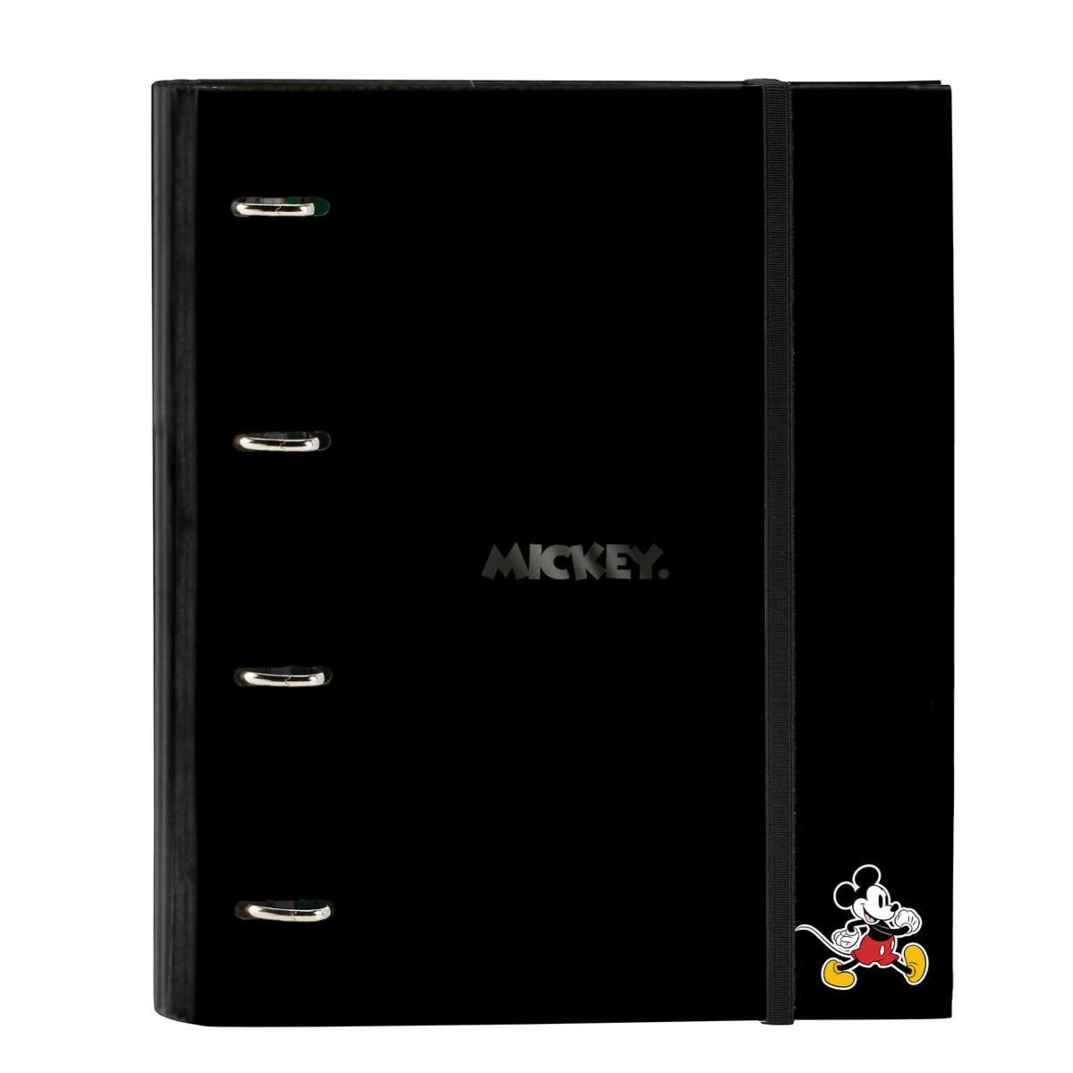 Raccoglitore ad anelli Mickey Mouse Clubhouse Nero (27 x 32 x 3.5 cm