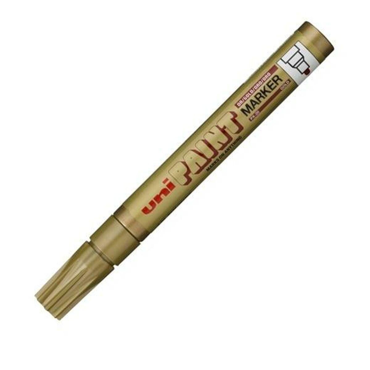 Marcatore permanente UniBall Paint Marker PX20 Oro 12 Unità Leroy