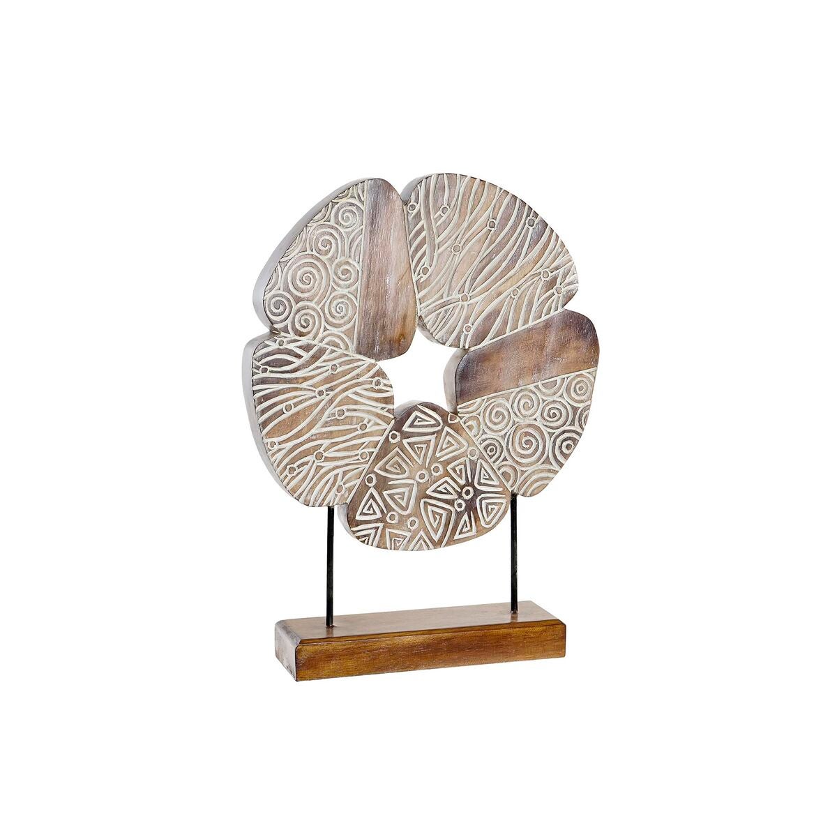 Figura decorativa dkd home decor abstracto hierro (40 x 10 x 51 cm)