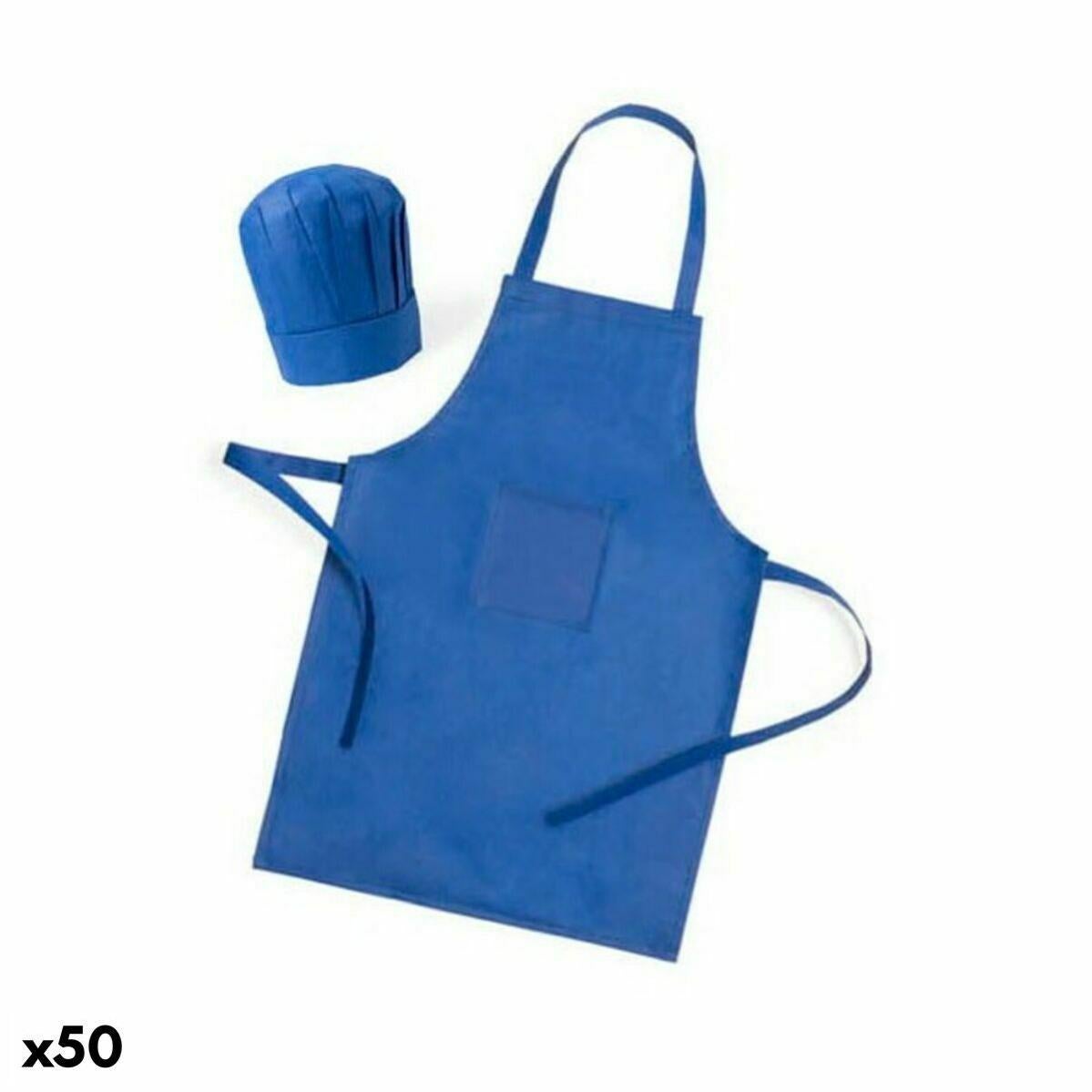Tablier à bavette pour enfant blanc liseré couleur