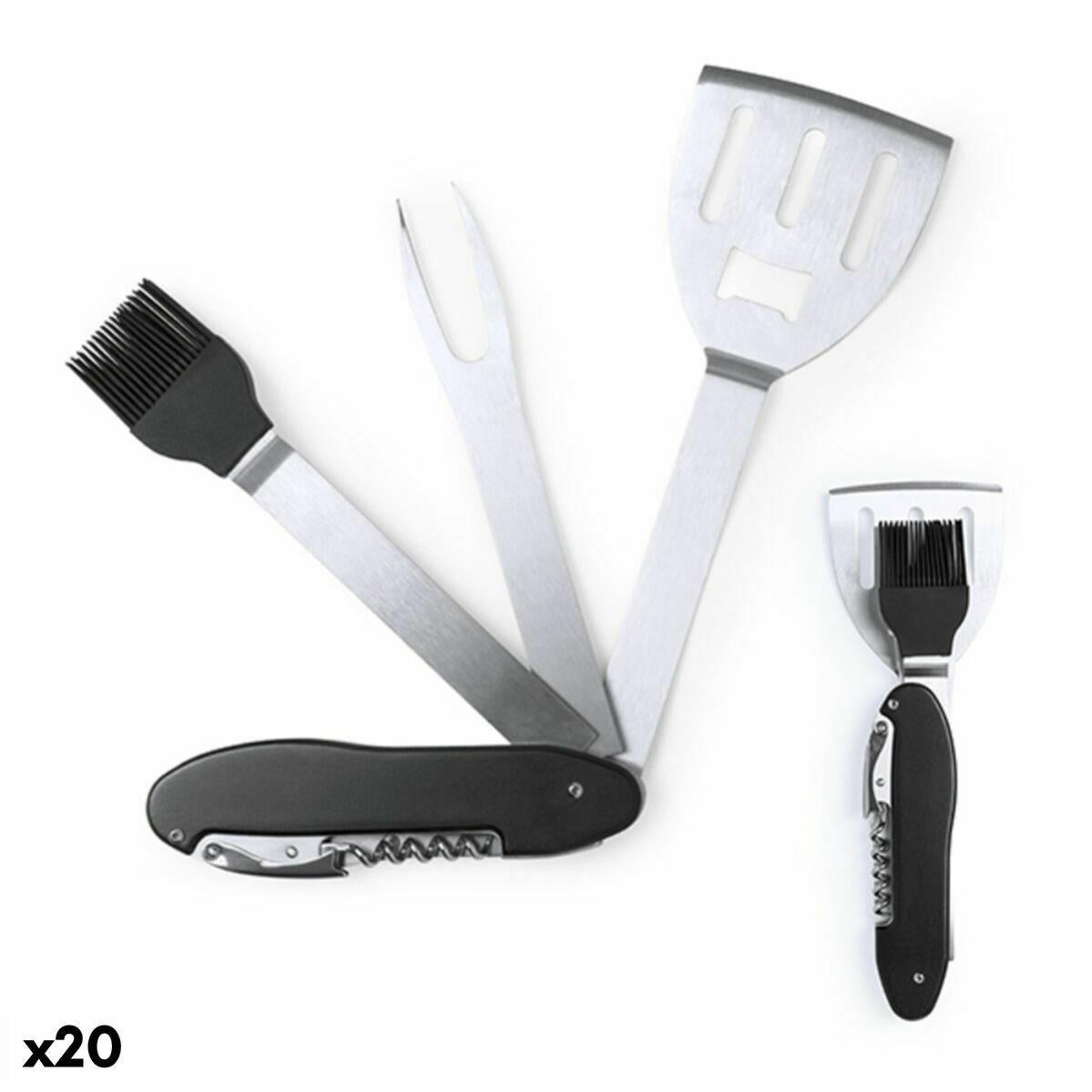 Set D'ustensiles De Camping Vintage En Inox Années 70 - Couteau, Fourchette, Cuillère, Style Scout Japon