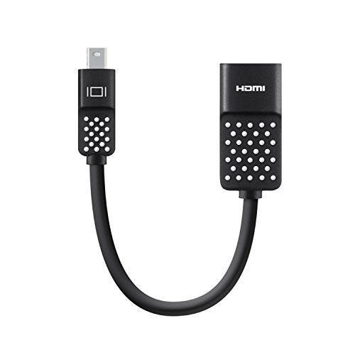 Belkin - Adaptateur Mini DisplayPort vers HDMI, Compatible 4K, pour MacBook  Air, MacBook Pro et Autres Appareils Mini DisplayPort - Noir