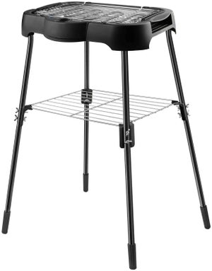 Griglia Elettrica per Barbecue 2000W Nera - AMDGarden