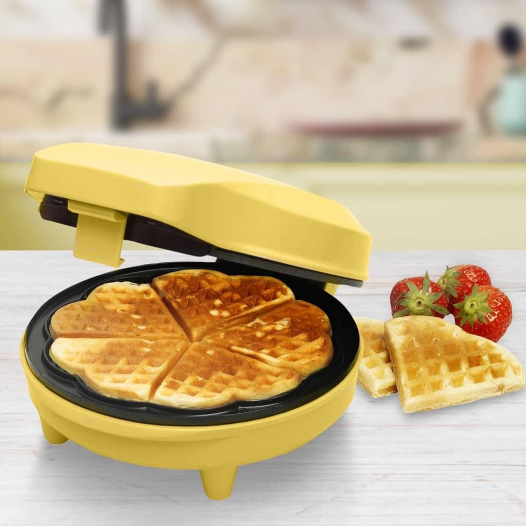 Wafflera Mini Gofrera Bestron, Para Gofres En Forma De Corazu00f3n