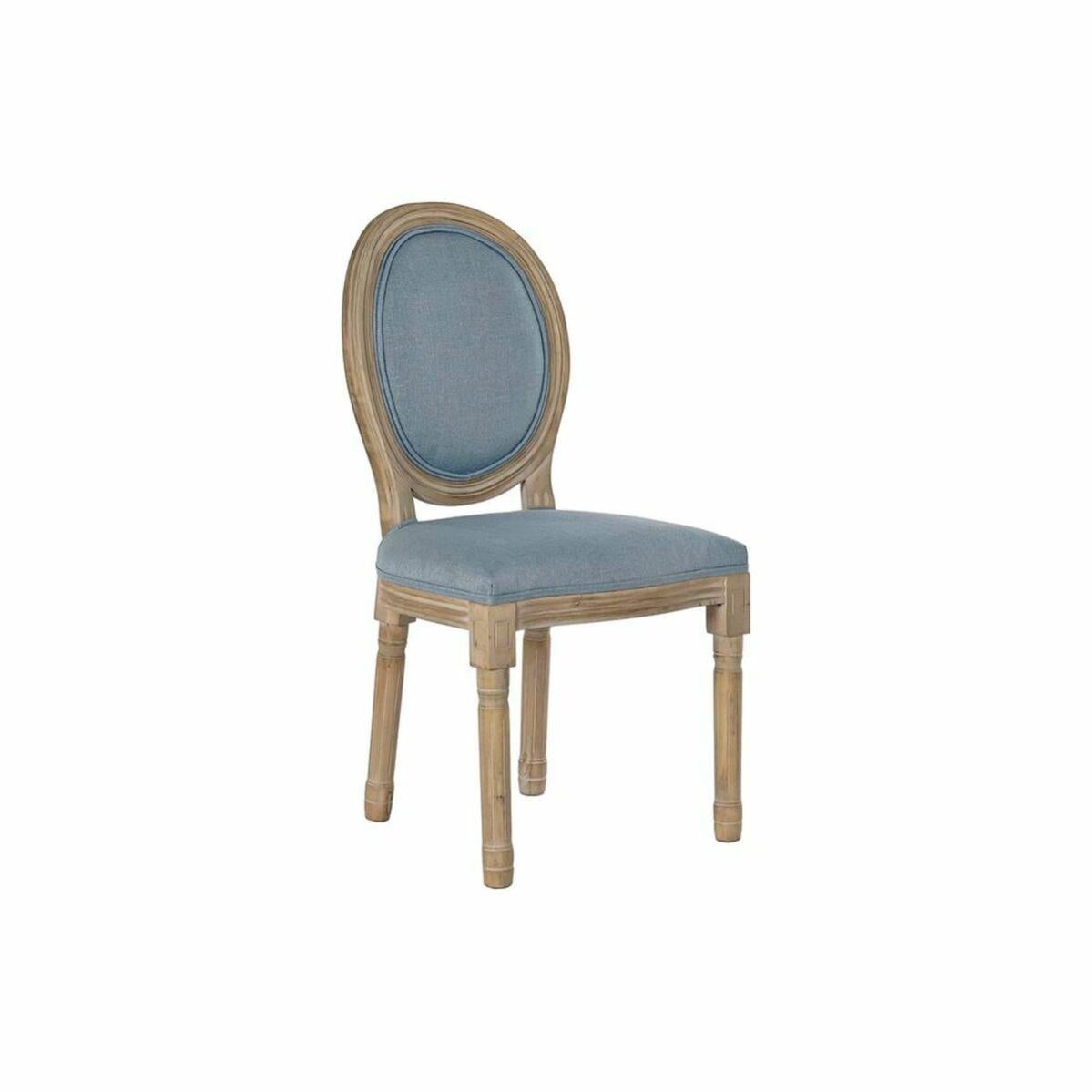 Divano A 2 Piazze DKD Home Decor Poliestere Legno D'albero Della Gomma Blu Cielo 146 X 84 X 82 Cm 86701546