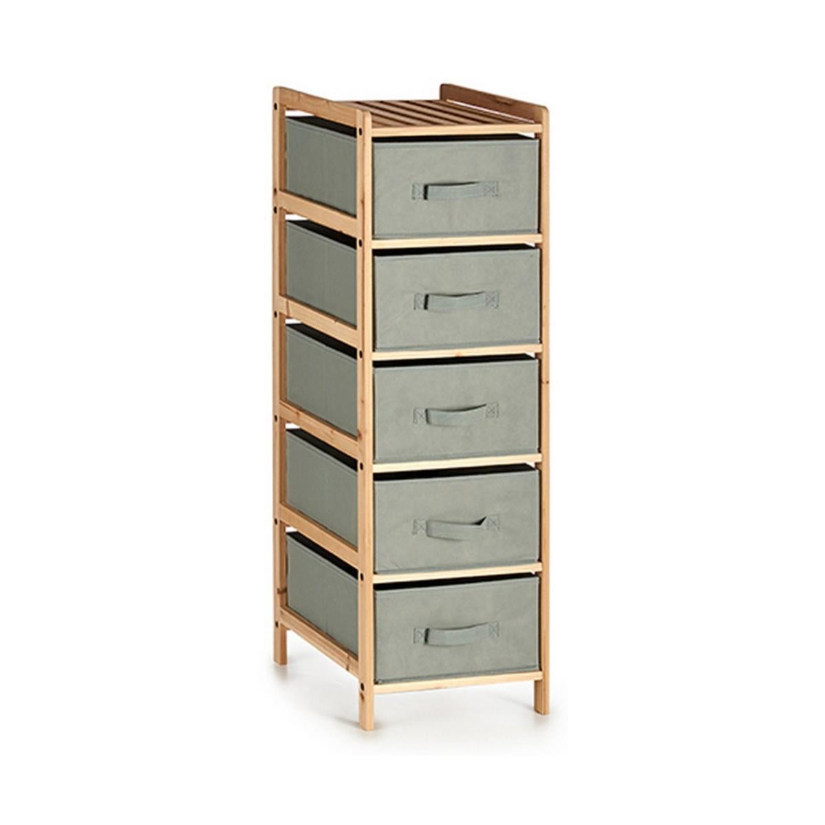 Cajonera Madera Gris oscuro TNT (Non Woven) (34 x 103 x 36 cm) Leroy Merlin