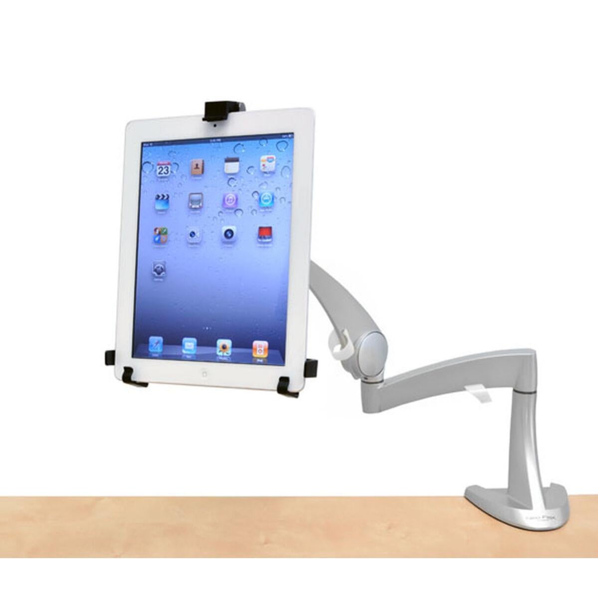 Ergotron NX Braccio Da Tavolo Per Monitor 34 Pollici, Supporto VESA 75/100, Inclinazione E Rotazione Regolabili, Gestione Cavi, Colore Nero, 45-669-216
