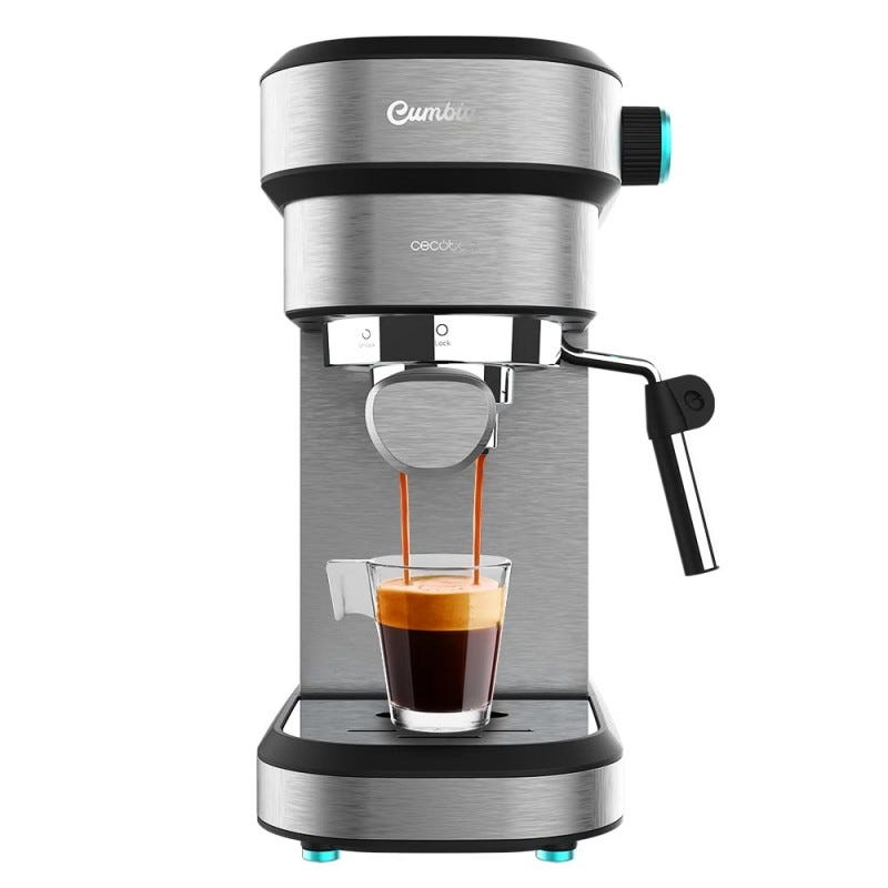Cecotec - Cecotec Machine à café Express Cafelizzia 790 Steel Pro. Acier  Inox, Système The