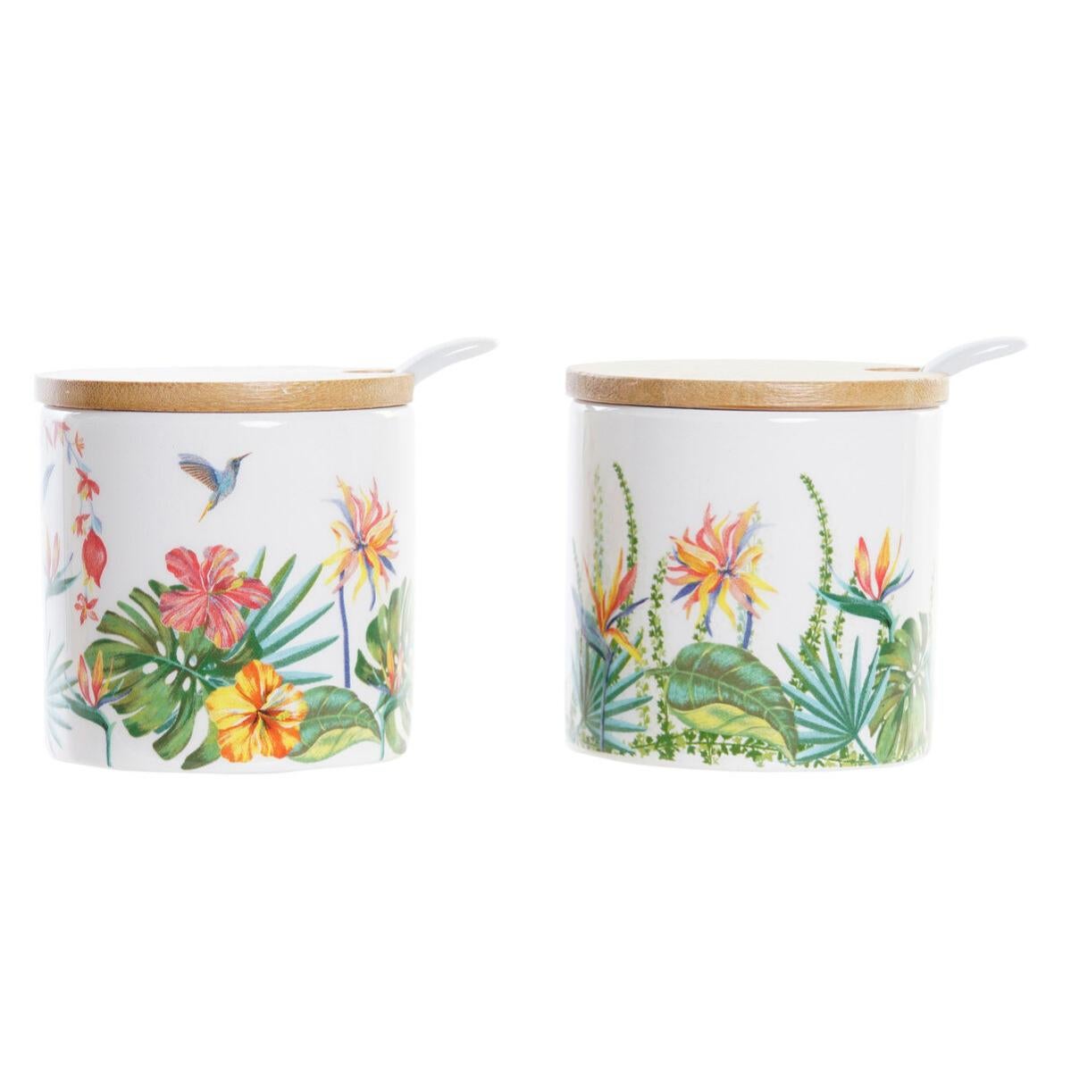 Verre Home ESPRIT En Résine Bambou Beige 7.5x7.5x10 Cm : Déco Maison, Design Naturel Et épuré