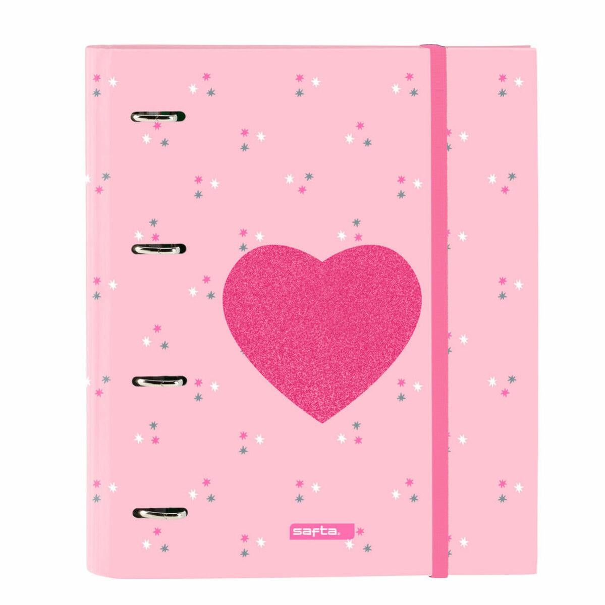 Carpeta De Anillas Safta Love Yourself A4 Rosa (27 X 32 X 3.5 Cm)