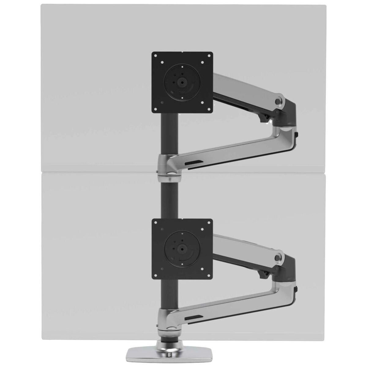 Ergotron NX Braccio Da Tavolo Per Monitor 34 Pollici, Supporto VESA 75/100, Inclinazione E Rotazione Regolabili, Gestione Cavi, Colore Nero, 45-669-216