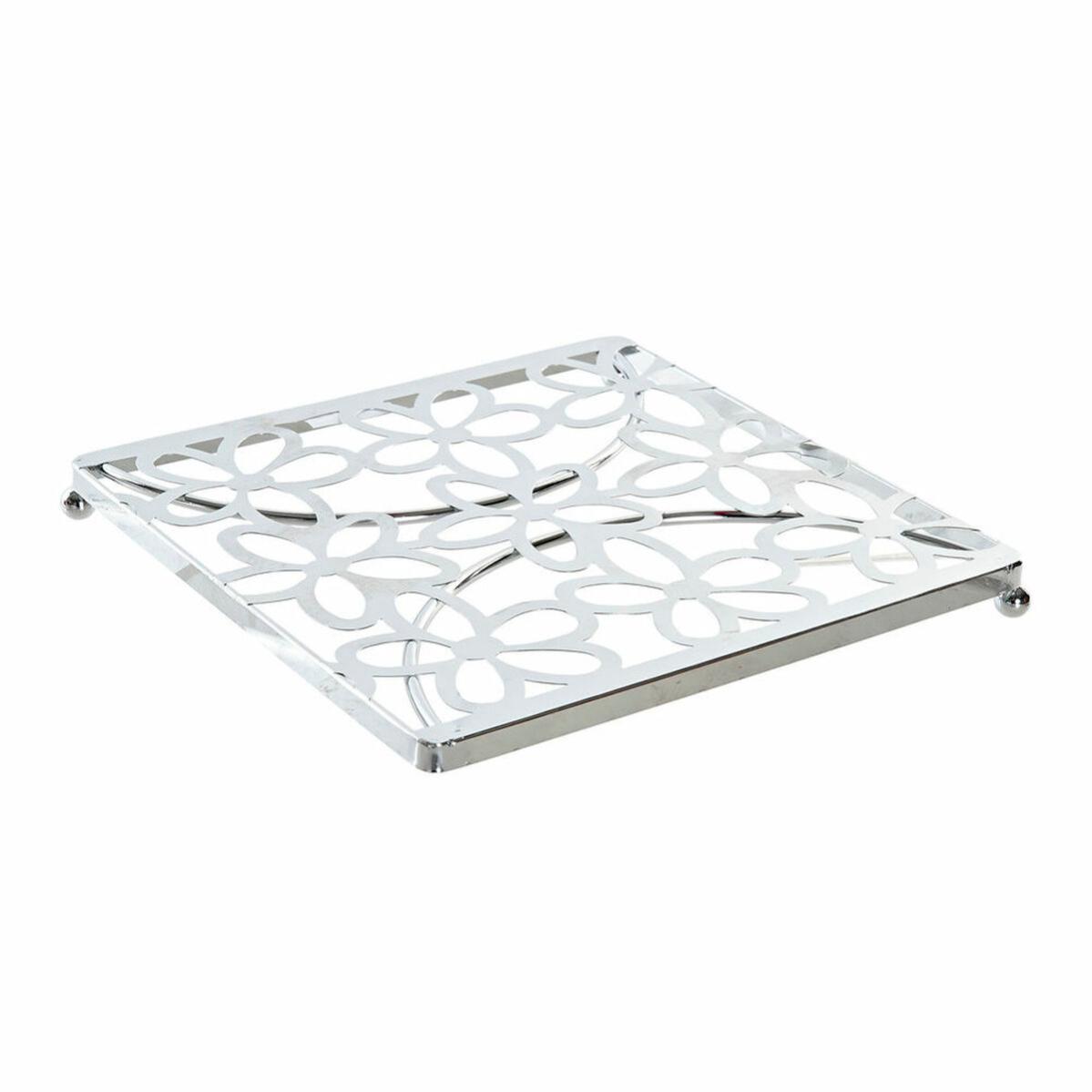 sottopentola-dkd-home-decor-argento-metallo-18-x-18-x-1-5-cm-leroy