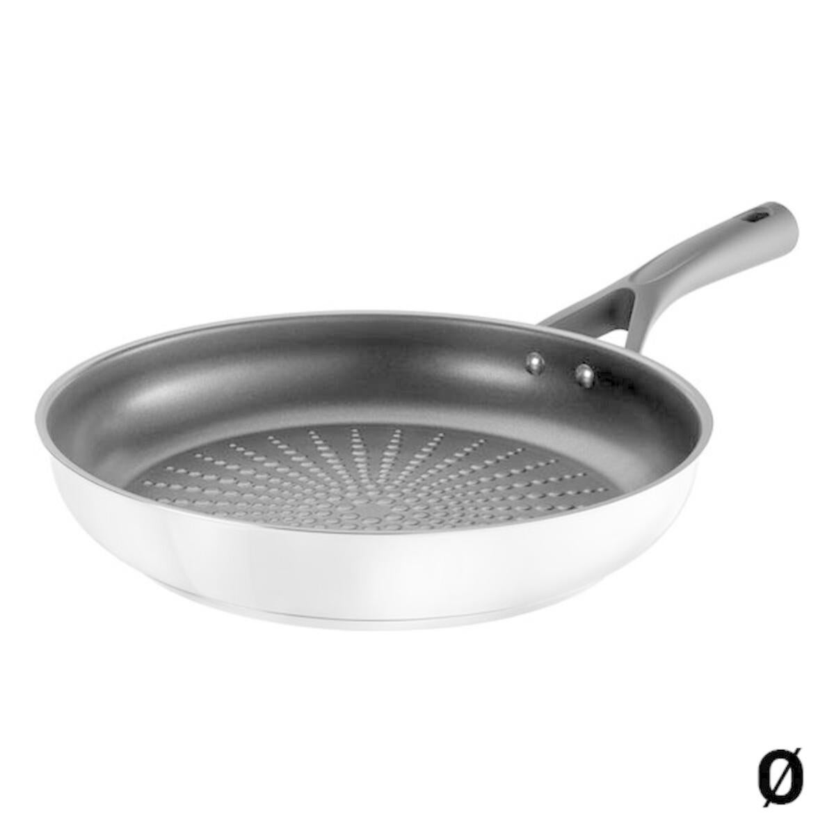 TG. 28cm) Karl Krüger - Padella in acciaio INOX - NUOVO