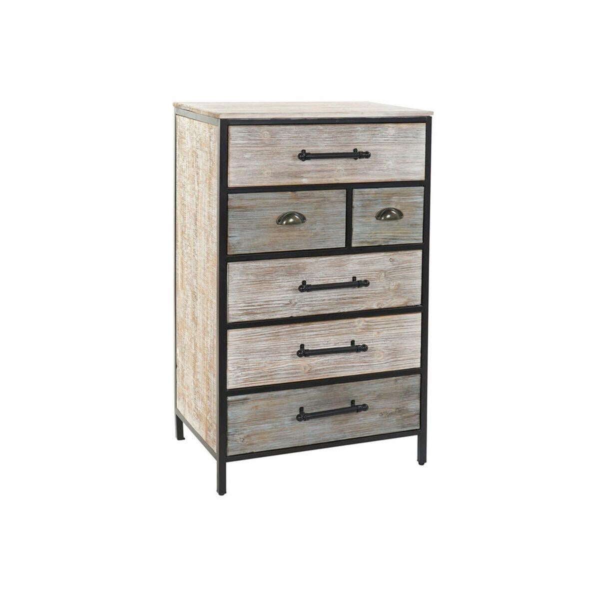13Casa Winter B10 Cassettiera In Melamina – 3 Cassetti – Dimensioni 61x40x118 Cm – Colore Bianco E Grigio – Design Moderno