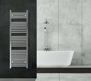 Scaldasalviette Termoarredo Bagno Elettrico Piatto Antracite - 1200 x 500mm  - Artle