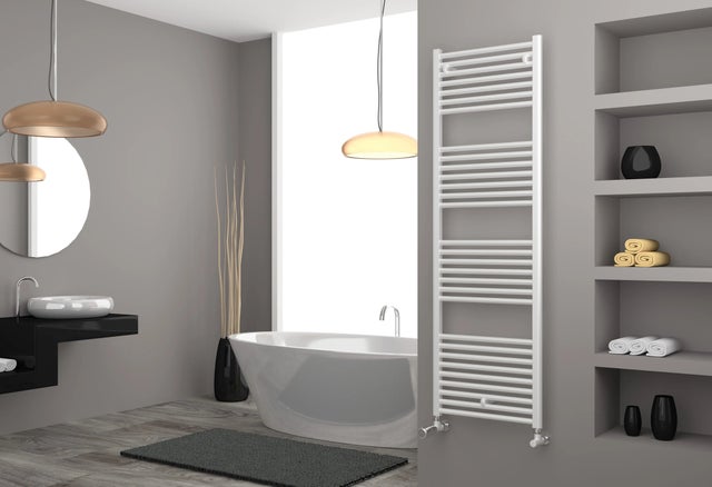 Cordivari - Lisa25 Radiatore Scaldasalviette H1411X500 Interasse 450 Mm - Colore: Bianco
