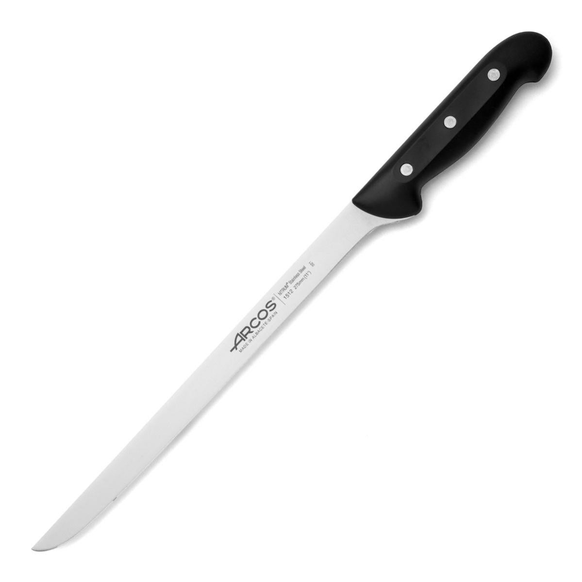 Arcos Serie 2900 - Coltello Per Prosciutto Da 350 Mm In Acciaio Inossidabile Nitrum Con Manico In Polipropilene Rosso - 4