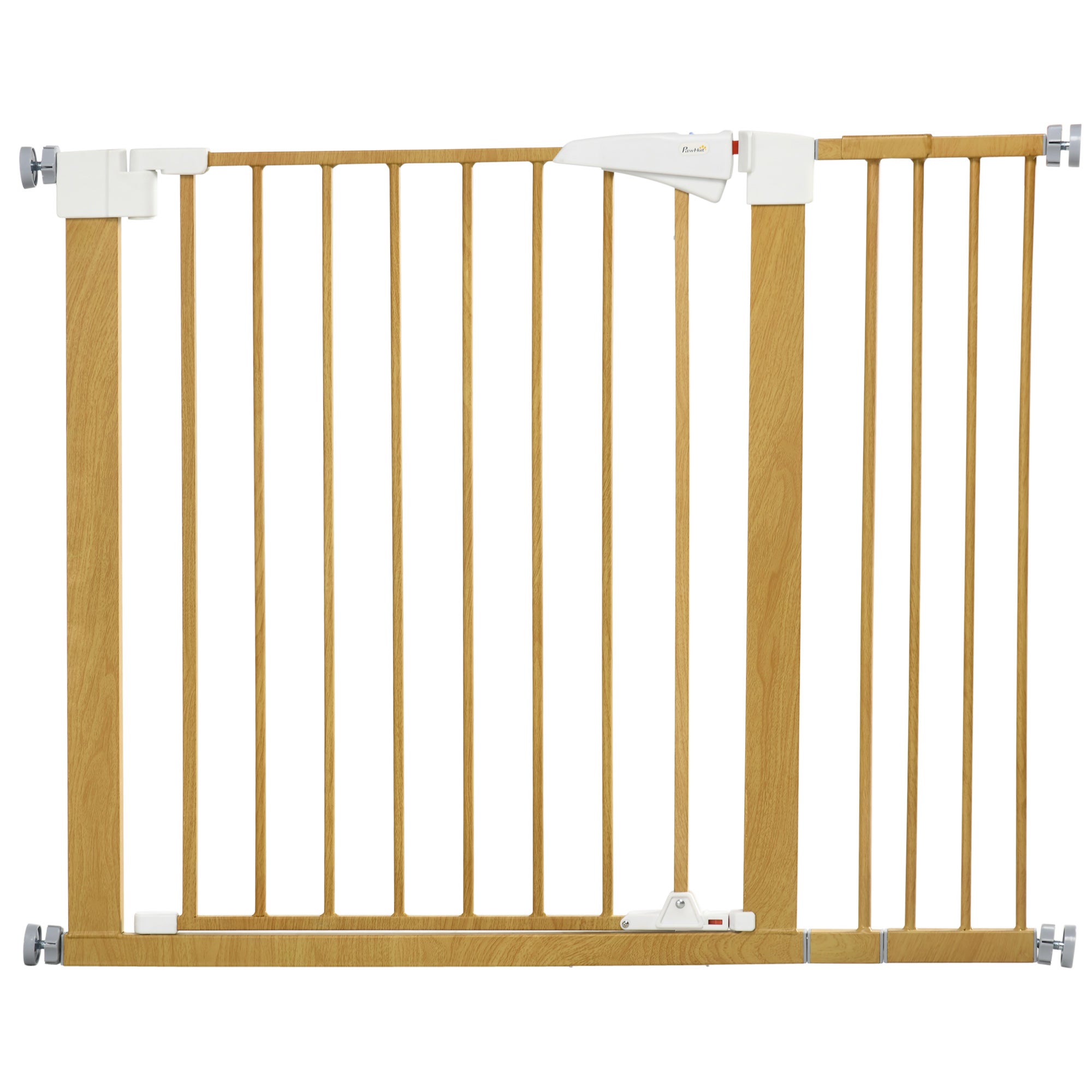 PawHut Barrera de Seguridad Extensible para Perros Valla Protección para  Escaleras y Puertas 113-166x36x71 cm Blanco