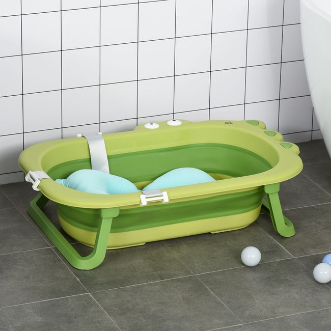 almofada para banheira bebê - tapete banheira dobrável ajustável