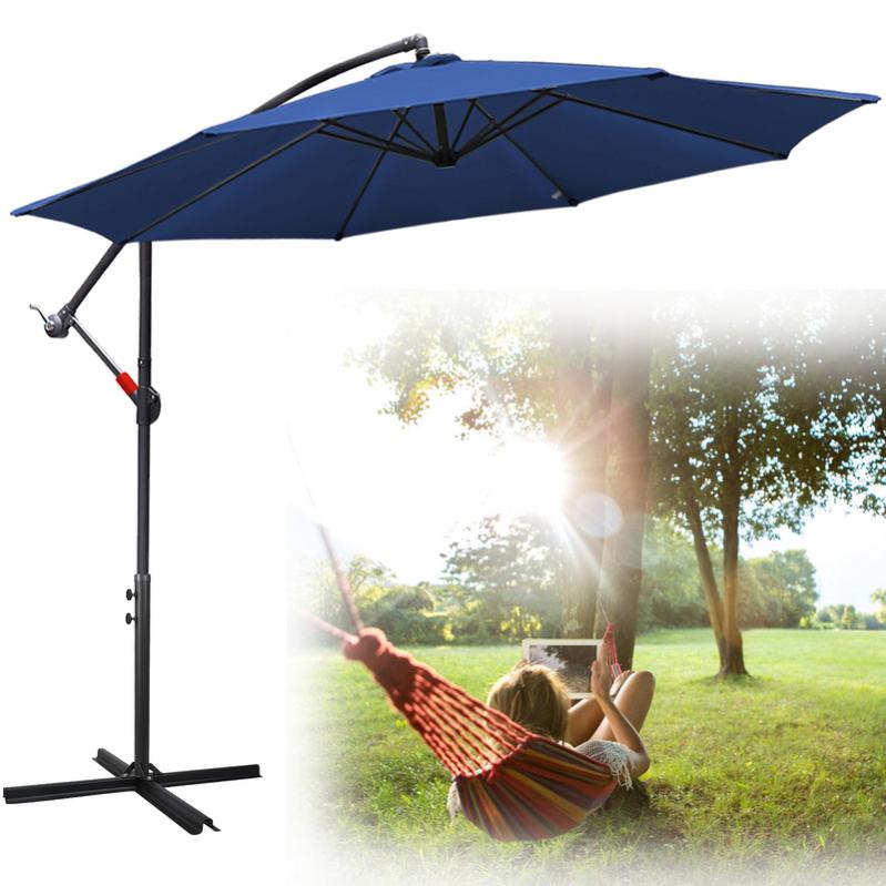 Lampe Parapluie HONWELL à Piles - 10 LED 4000K, Télécommande RF Pour Terrasse, Jardin