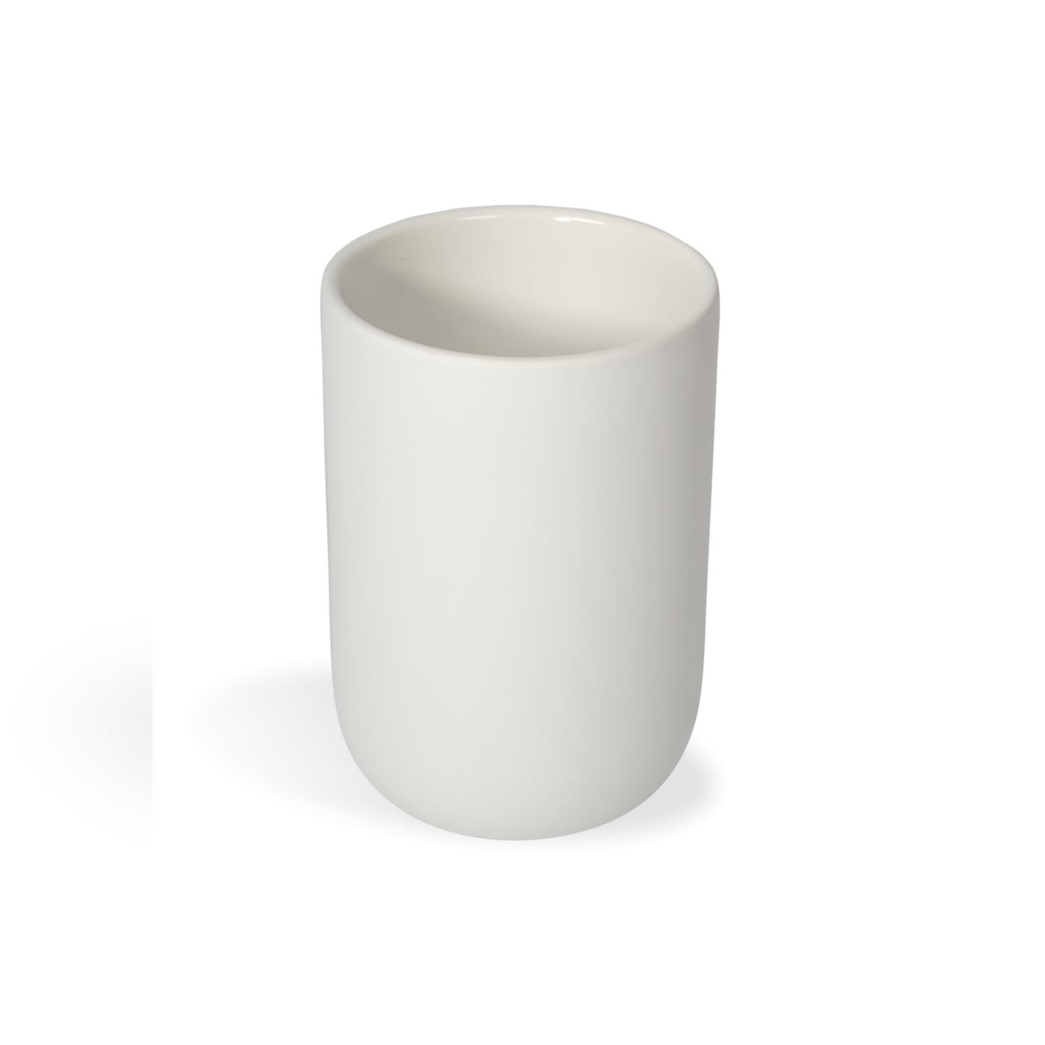 Mini Portaspazzolino In Ceramica Fatto A Mano (2 Pezzi) - Portaspazzolini Da Viaggio Per Bagno E Ufficio - Vari Colori