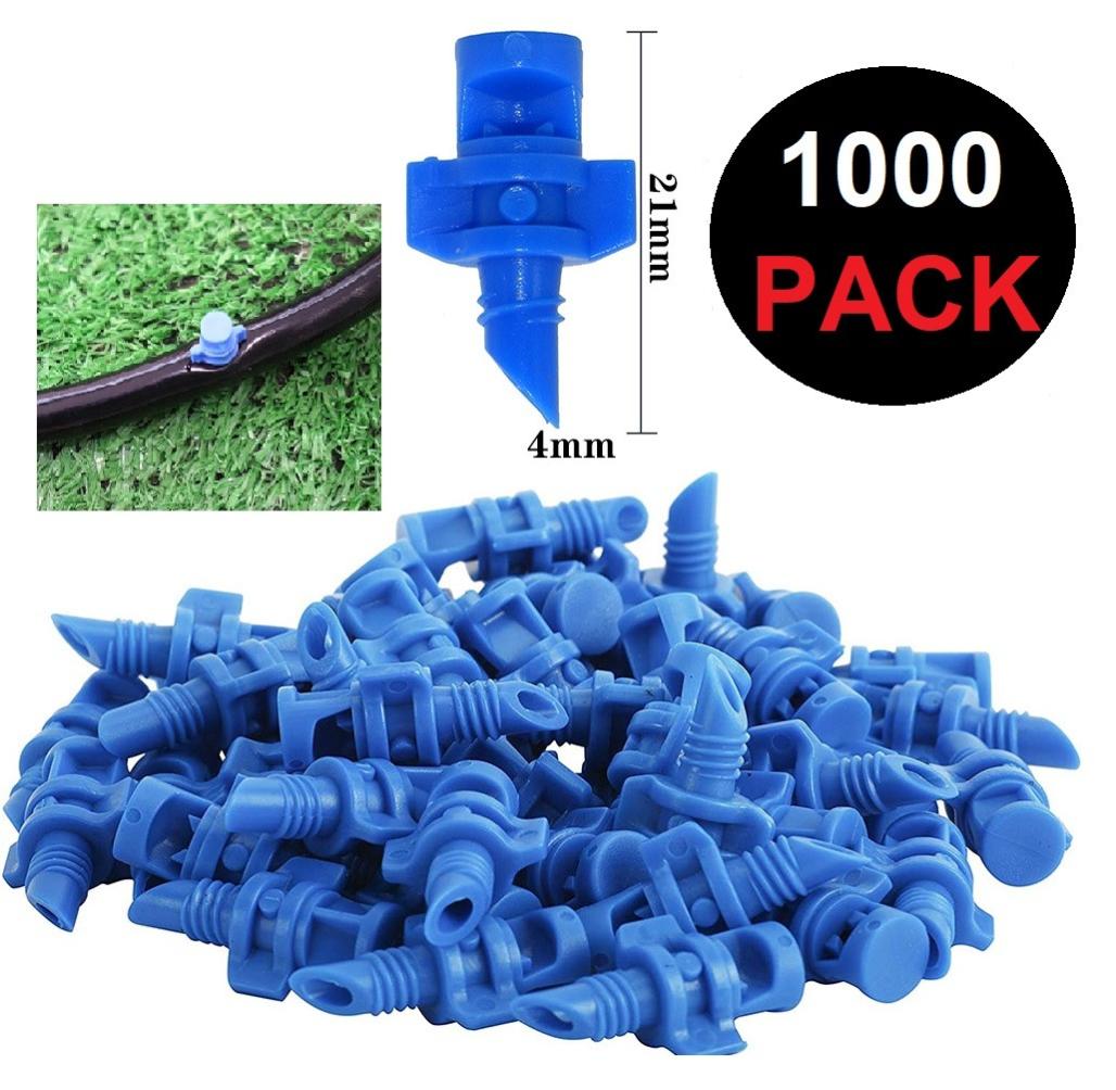 Develoo Lot De 150 Têtes D'arrosage Pour Pelouse - Micro Pulvérisation D'eau De Jardin - Buse De Brumisation - Système D'irrigation à 90 Degrés, 180 Degrés, 360 Degrés