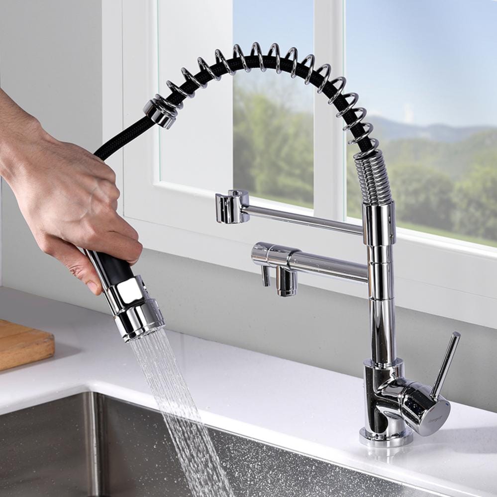 Ibergrif Grifo de Cocina con Teleducha Extra ble Mezclador de