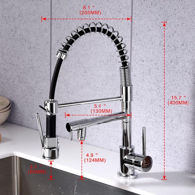 Grifo Lavabo Grifo Cocina Caño Largo Grifería De Cocina