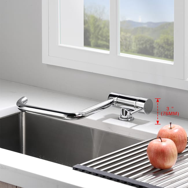 Ibergrif Grifo de Cocina Abatible Griferia para Fregadero