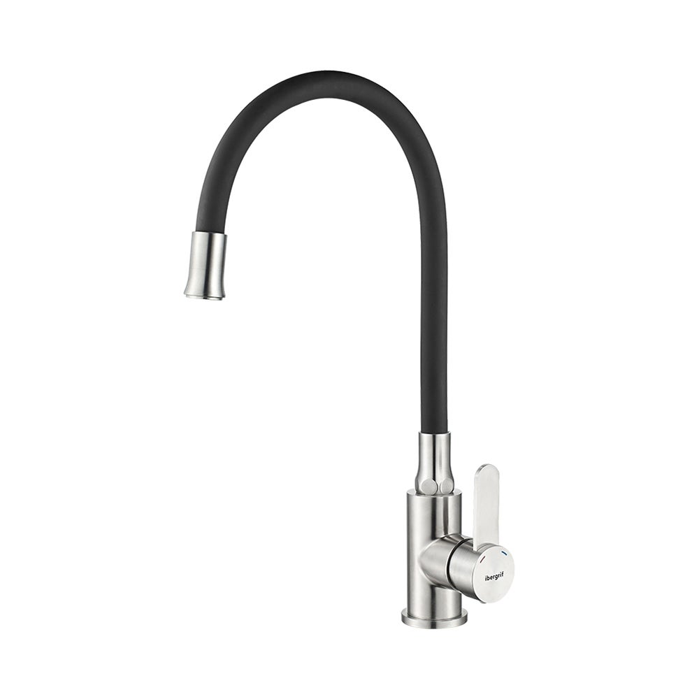 Grifo Cocina Caño Flexible Negro FORMA HIBERA GRIFERS