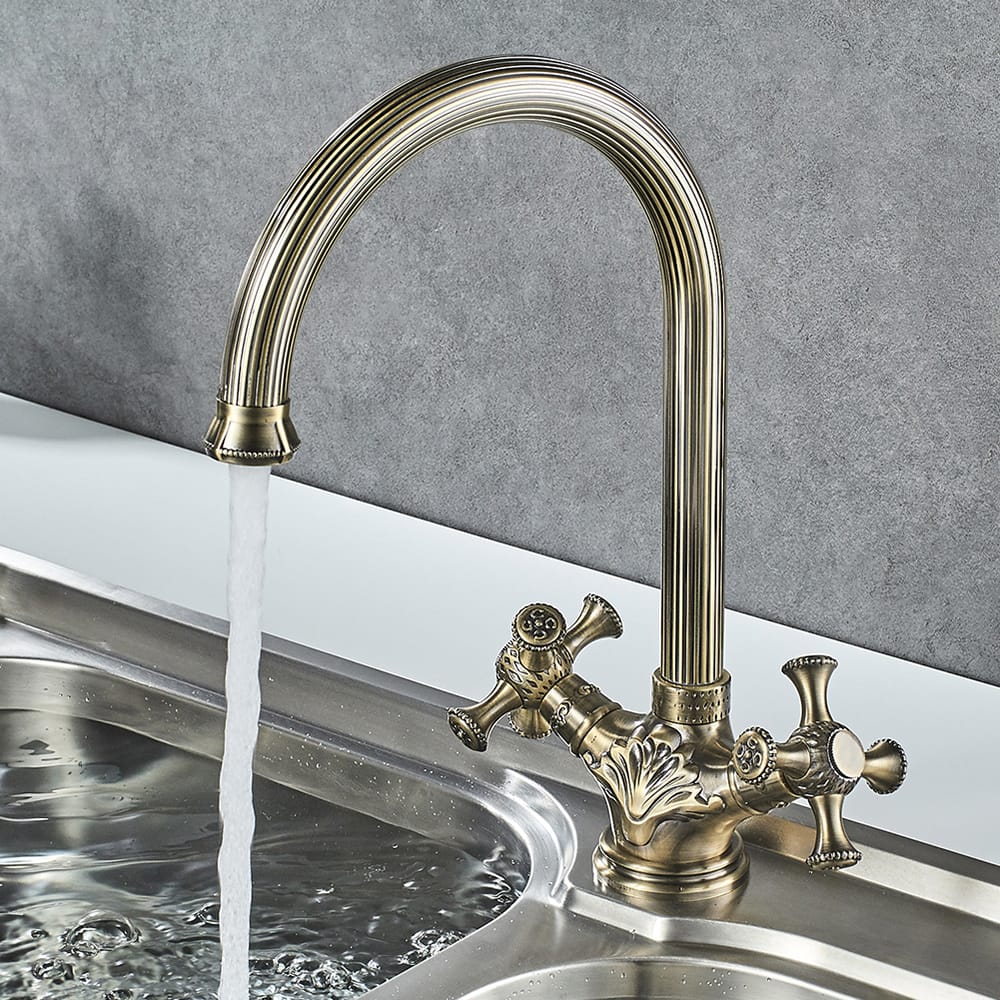 Grifo cocina discount bronce leroy merlin