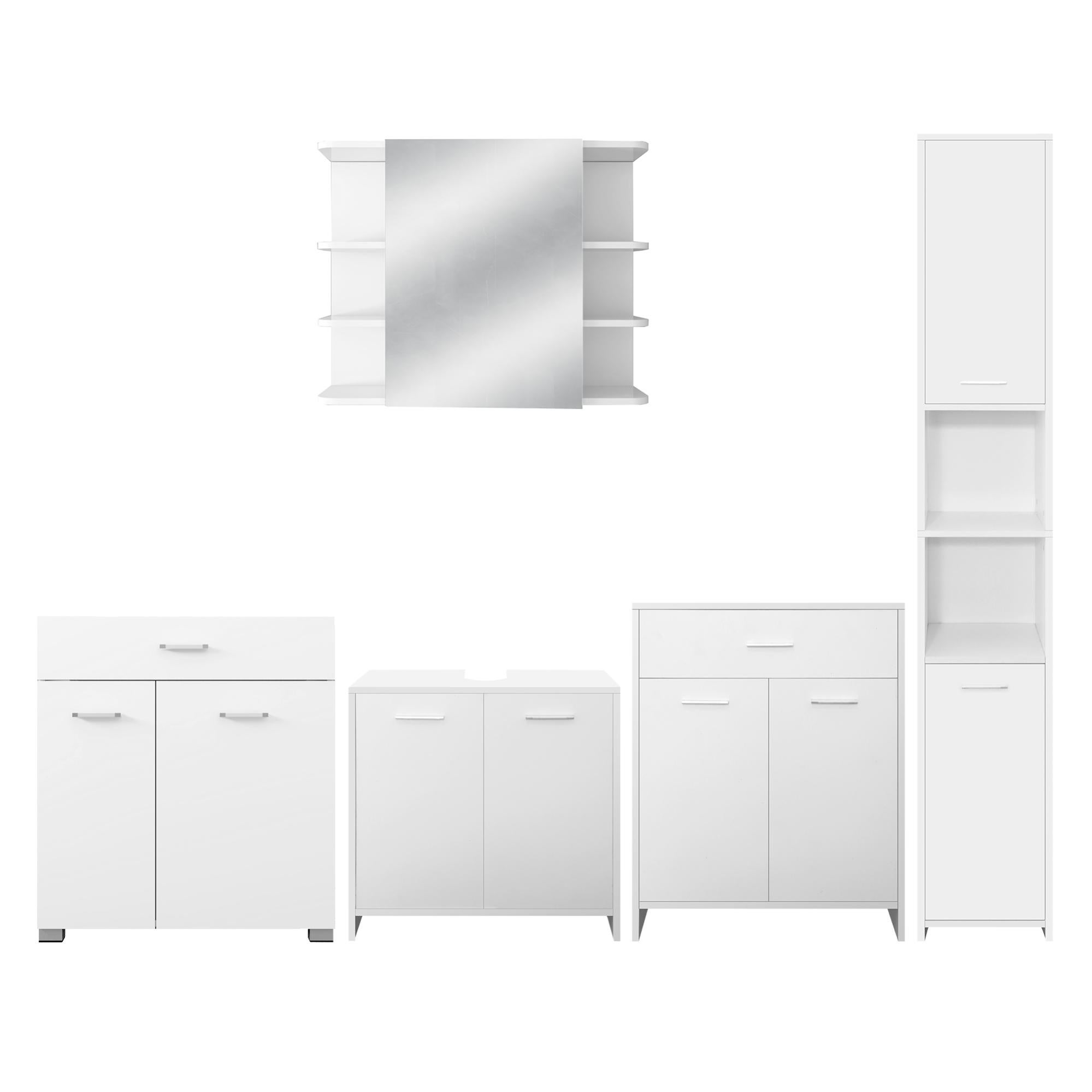 Set 5 Pezzi Accessori Bagno Nero Opaco – Portasciugamani E Portarotolo In Acciaio Inox SUS304, Staffe E Istruzioni Incluse