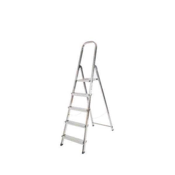 Escalera unica aluminio 5 peldaños