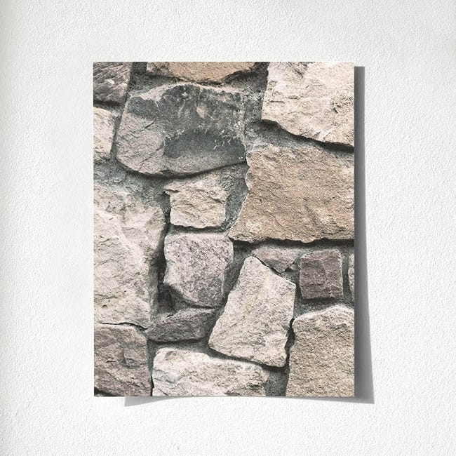 Échantillon DIN A4 de Papier peint vinyle lessivable mur imitation calcaire  texturé - Lawton Street 421623 de GAULAN