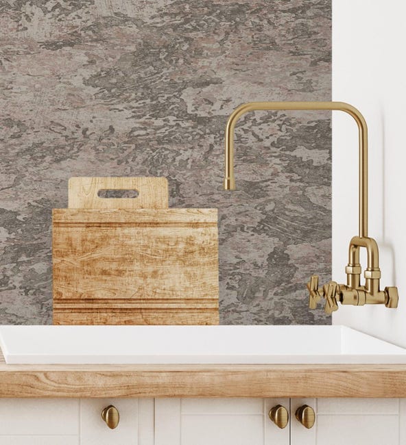 Carta Da Parati Lavabile In Vinile Geometrico Beige In Rilievo Con Linee Metallizzate Century Lines 681293 De Gaulan Rotolo Di 10 M X 0 53 M 86731484 - Foto 13