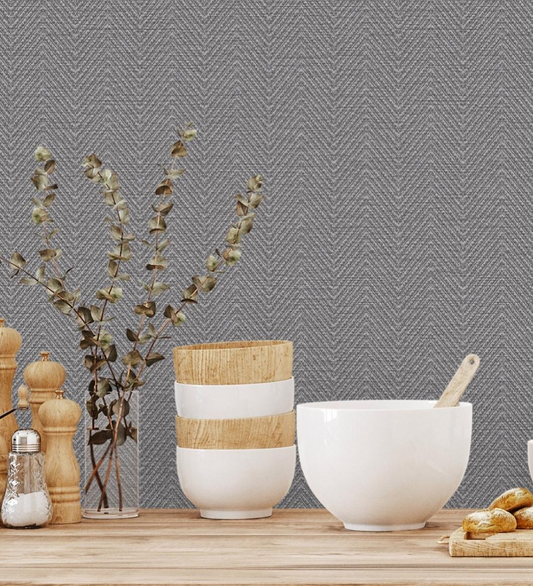 Carta Da Parati Lavabile In Vinile Geometrico Beige In Rilievo Con Linee Metallizzate Century Lines 681293 De Gaulan Rotolo Di 10 M X 0 53 M 86731484 - Foto 3