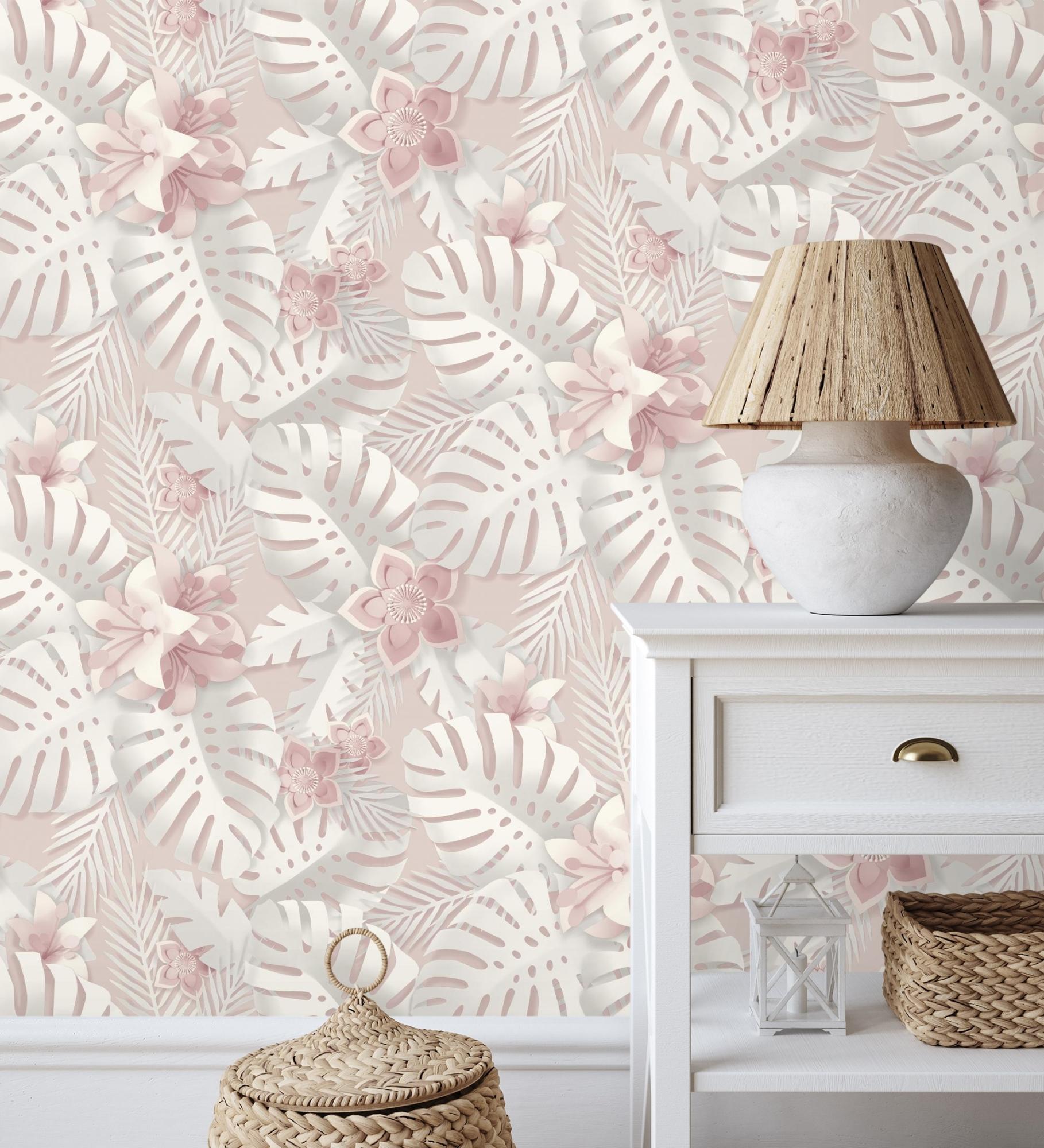 Mobili Soggiorno Carta Da Parati Fiori Blu - Adesiva, Impermeabile,  44.5x300cm Per Rinnovare Casa Carta Da Parati Adesiva, image size:2000x2200