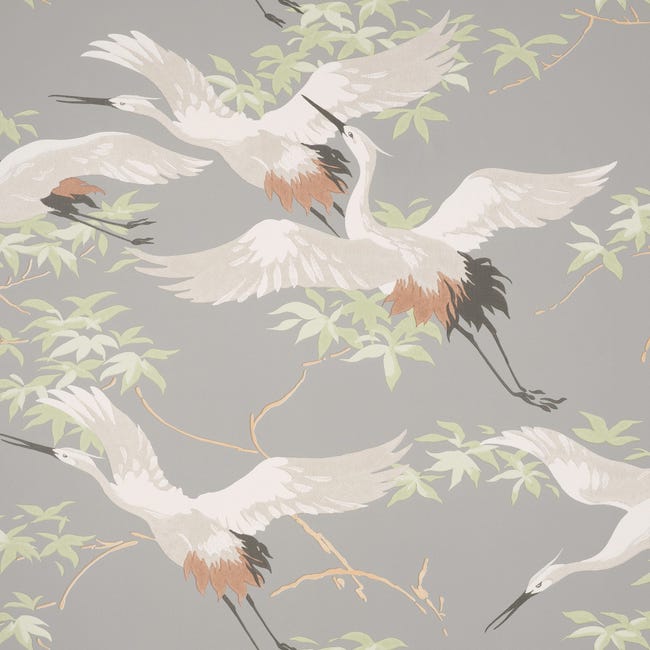 Papel pintado de ramas y pájaros estilo romántico - Alison Garden 680927